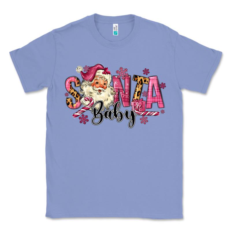 Santa Baby Pink Christmas Classic Tee by MaliasSmallBusiness | Teevron