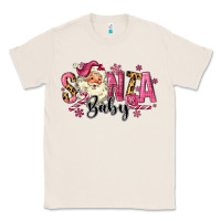 Natural Santa Baby Pink Christmas Classic Tee - MaliasSmallBusiness