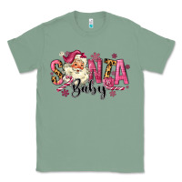 Sage Santa Baby Pink Christmas Classic Tee - MaliasSmallBusiness
