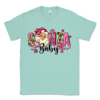 Seafoam Santa Baby Pink Christmas Classic Tee - MaliasSmallBusiness