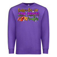 Purple laissez les bon temps rouler olivia  (1) Premium Sweatshirt - OliviaCreatesArt