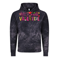 Cloud Black little miss valentine Vintage Hoodie - NancyCooperArtShop