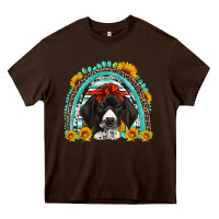 Chocolate Brown german shorthaired pointer western rainbow Heavy Core Tee - Artiststas