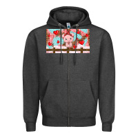 Charcoal Heather cute pig Zipper Hoodie - TumblerDesignByShophia