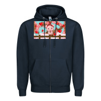 Navy cute pig Zipper Hoodie - TumblerDesignByShophia