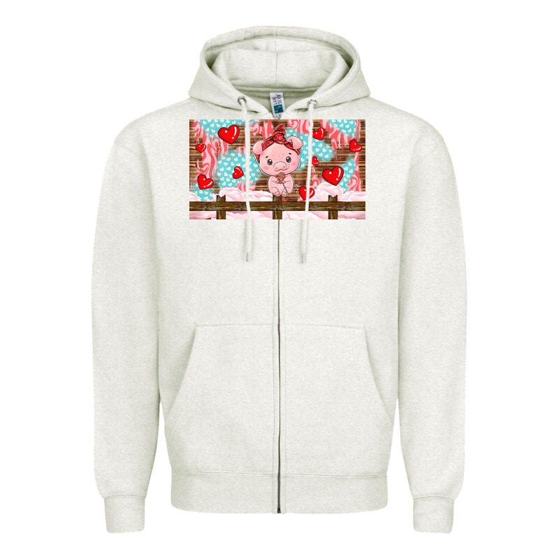 Cute Pig Zipper Hoodie by TumblerDesignByShophia | Teevron