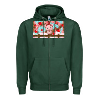 Sports Green cute pig Zipper Hoodie - TumblerDesignByShophia