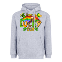 Heather Grey St. Patrick's Have a lucky day Heavyweight Hoodie - OliviaCreatesArt