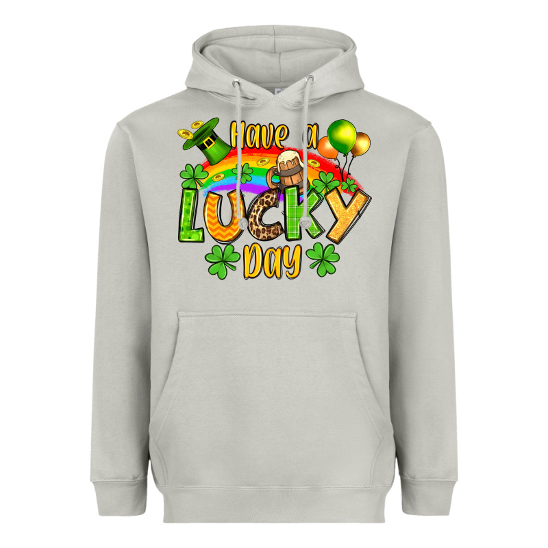 St. Patrick's Have A Lucky Day Heavyweight Hoodie by OliviaCreatesArt | Teevron