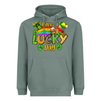Sage St. Patrick's Have a lucky day Heavyweight Hoodie - OliviaCreatesArt