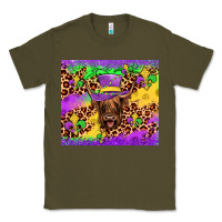 Army Green highland cow mardi gras tumbler Classic Tee - JahusDesignShop