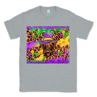 Heather Grey highland cow mardi gras tumbler Classic Tee - JahusDesignShop