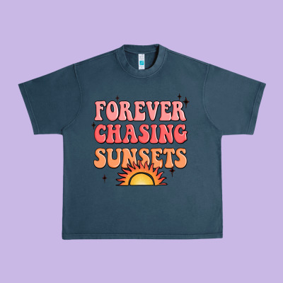 Forever Chasing Sunsets Urban Heavy Tee Designed By Jahusdesignshop