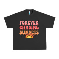 Pigment Black forever chasing sunsets Urban Heavy Tee - JahusDesignShop