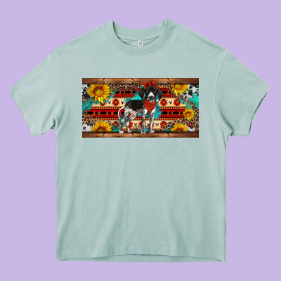 German Shorthaired Pointer License Plate Heavy Core Tee Designed By Artiststas