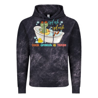 Cloud Black splash splash your opinion is trash Vintage Hoodie - MaliasSmallBusiness