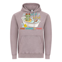 Vintage Zinc splash splash your opinion is trash Vintage Hoodie - MaliasSmallBusiness