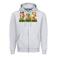 Heather Grey cute horse Zipper Hoodie - TumblerDesignByShophia