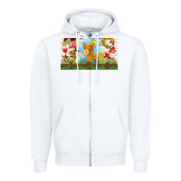 White cute horse Zipper Hoodie - TumblerDesignByShophia
