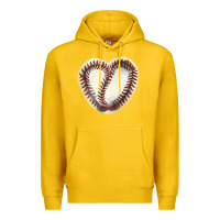 Lemon Baseball ball heart Premium Hoodie - HowdyJamesFarm