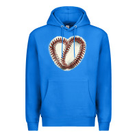 Baseball Ball Heart Premium Hoodie | Teevron