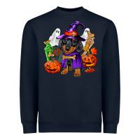 Halloween Dachshund Puppy Dog Heavyweight Sweatshirt | Teevron