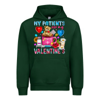 Forest Green My Patients is Valentines Urban Hoodie - CowhideDigitalArt