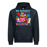 Navy My Patients is Valentines Urban Hoodie - CowhideDigitalArt