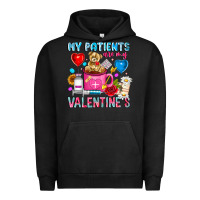 Pigment Black My Patients is Valentines Urban Hoodie - CowhideDigitalArt