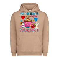 Pigment Burro My Patients is Valentines Urban Hoodie - CowhideDigitalArt