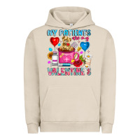 Pigment French Oak My Patients is Valentines Urban Hoodie - CowhideDigitalArt