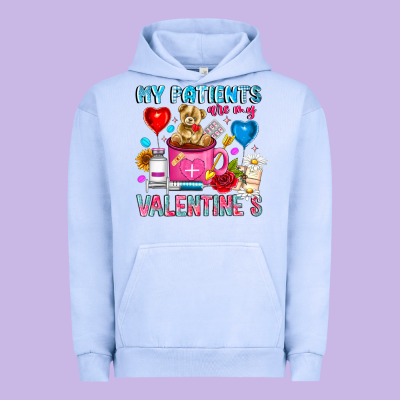 My Patients Is Valentines Urban Hoodie Designed By Cowhidedigitalart