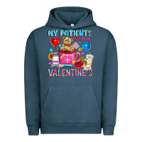 Pigment Midnight Navy My Patients is Valentines Urban Hoodie - CowhideDigitalArt