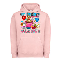 Pigment Salmon My Patients is Valentines Urban Hoodie - CowhideDigitalArt