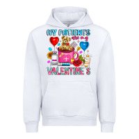 White My Patients is Valentines Urban Hoodie - CowhideDigitalArt