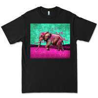 Black colorful elephant Premium Tee - LillyAllenDesigns