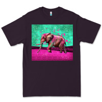 Plum colorful elephant Premium Tee - LillyAllenDesigns