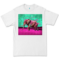 White colorful elephant Premium Tee - LillyAllenDesigns