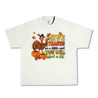 Pistachio give thanks for a little and you will find a lot Urban Heavy Tee - MaliasSmallBusiness