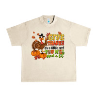 Sandshell give thanks for a little and you will find a lot Urban Heavy Tee - MaliasSmallBusiness