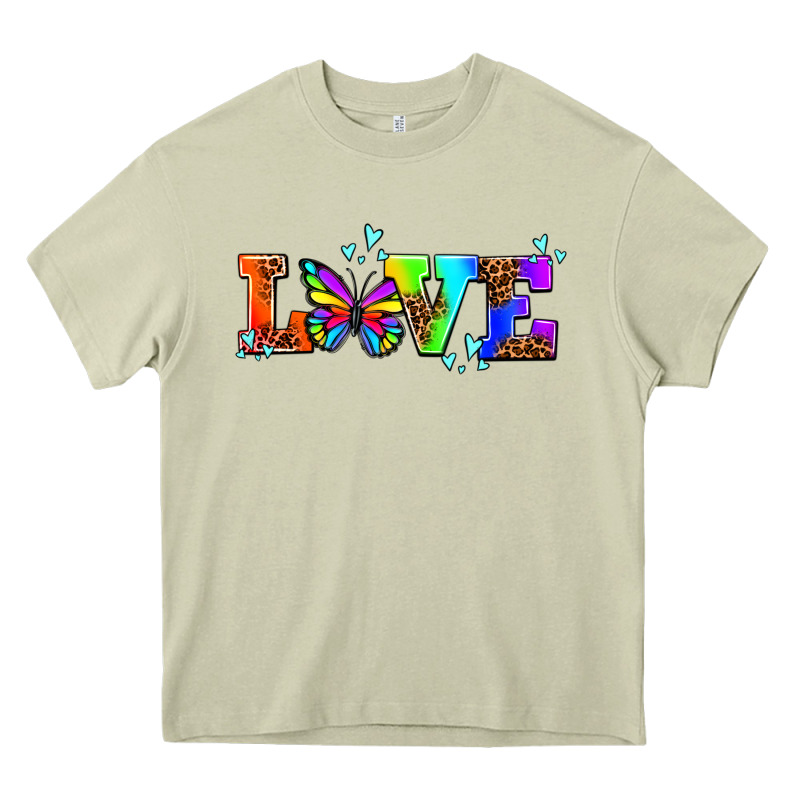 Pride Love Butterflies Heavy Core Tee by AdoDesignShop | Teevron