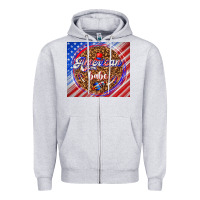 Heather Grey American babe Zipper Hoodie - TumblerDesignByShophia