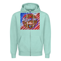 Seafoam American babe Zipper Hoodie - TumblerDesignByShophia