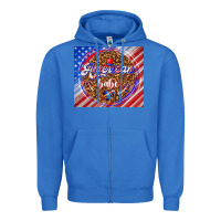 True Royal American babe Zipper Hoodie - TumblerDesignByShophia