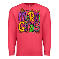 Cardinal mardi gras Premium Sweatshirt - OliviaCreatesArt