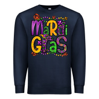 Navy mardi gras Premium Sweatshirt - OliviaCreatesArt
