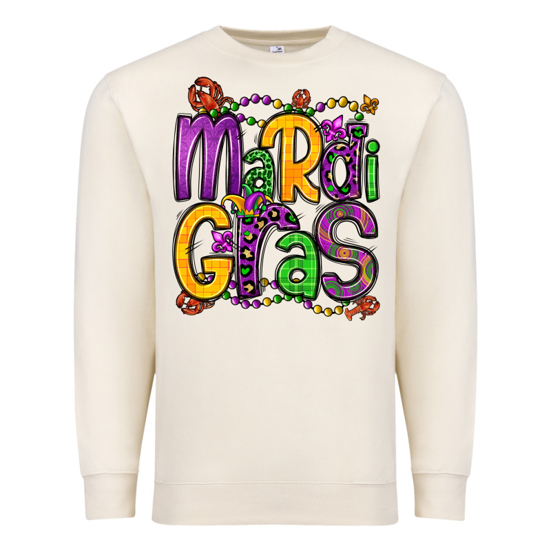 Mardi Gras Premium Sweatshirt by OliviaCreatesArt | Teevron