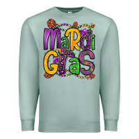 Seafoam mardi gras Premium Sweatshirt - OliviaCreatesArt