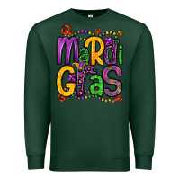 Sports Green mardi gras Premium Sweatshirt - OliviaCreatesArt