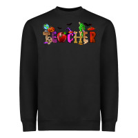 Black Halloween Teacher Heavyweight Sweatshirt - RanaPortraitStore